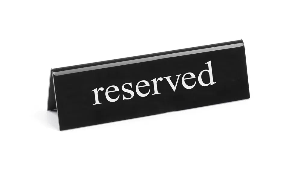 Tafelstandaard gereserveerd