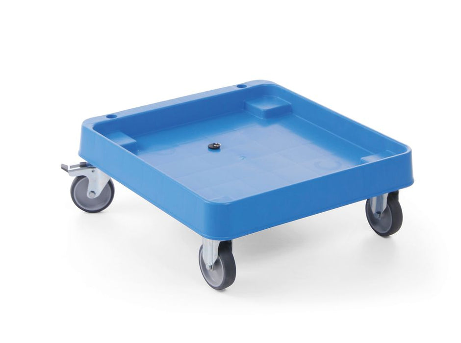 Trolley for dishwashing baskets