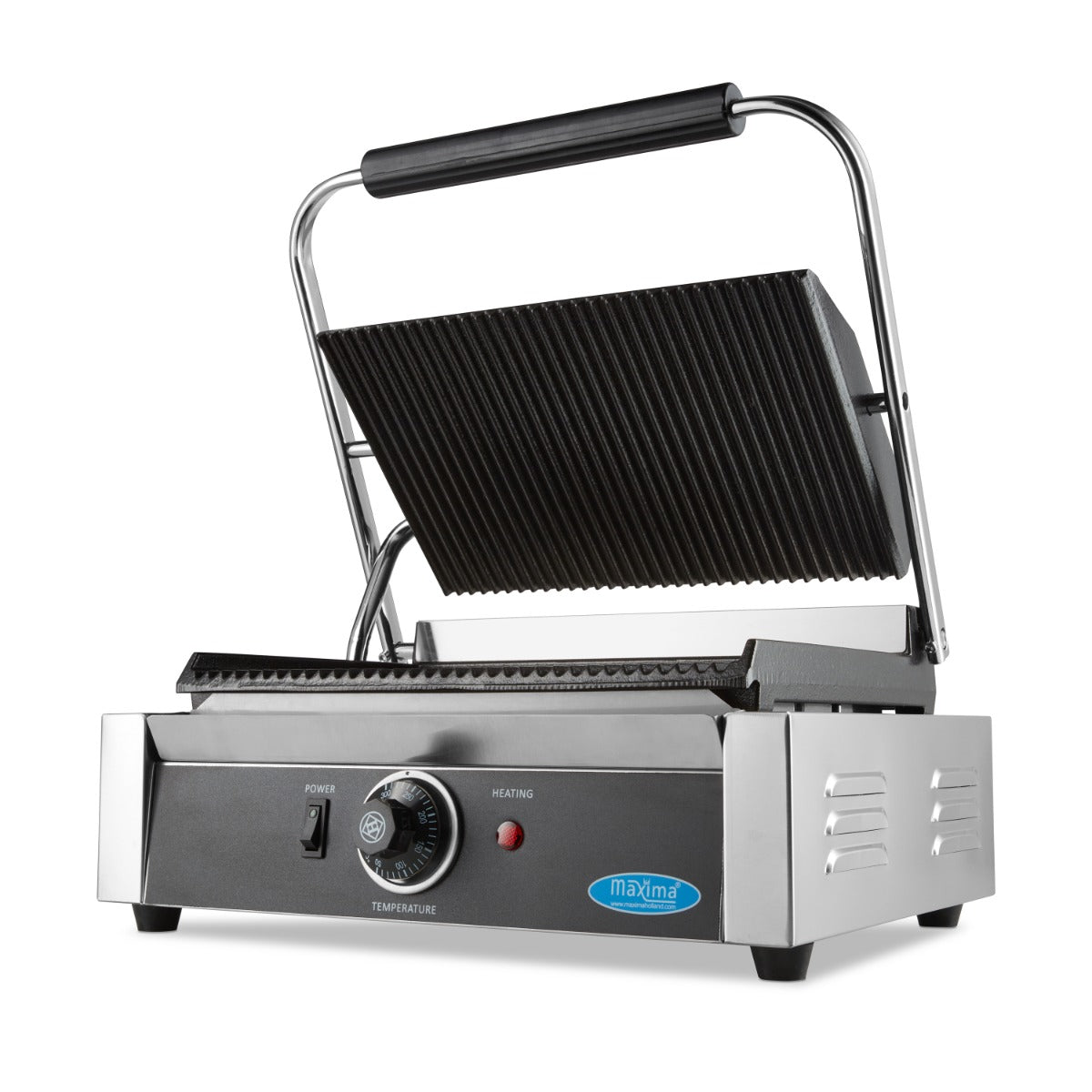 Contactgrill - Gegroefd - Enkele Grillplaat - 33,5 cm