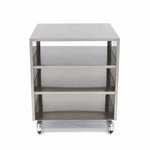 Onderstel RVS - 60 x 60 cm - 120 Kg Draagvermogen - Zwenkwielen
