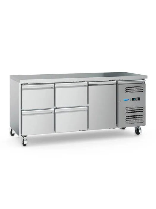 Koelwerkbank - 180 cm - 3 Deuren