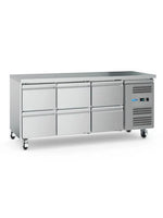 Koelwerkbank - 180 cm - 3 Deuren