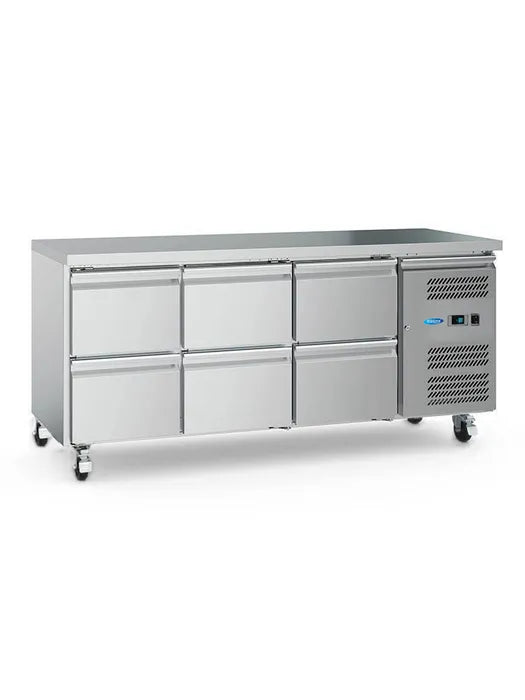 Koelwerkbank - 180 cm - 3 Deuren