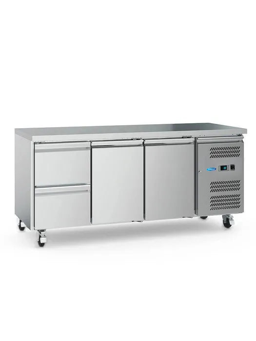 Koelwerkbank - 180 cm - 3 Deuren