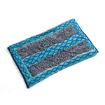 Rubbermaid dubbelzijdige microvezelmop voor ruwe oppervlakken blauw/grijs, per 6 stuks