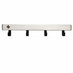 V-Part Pro-line wandgarderobe 4 haken grijs/zwart