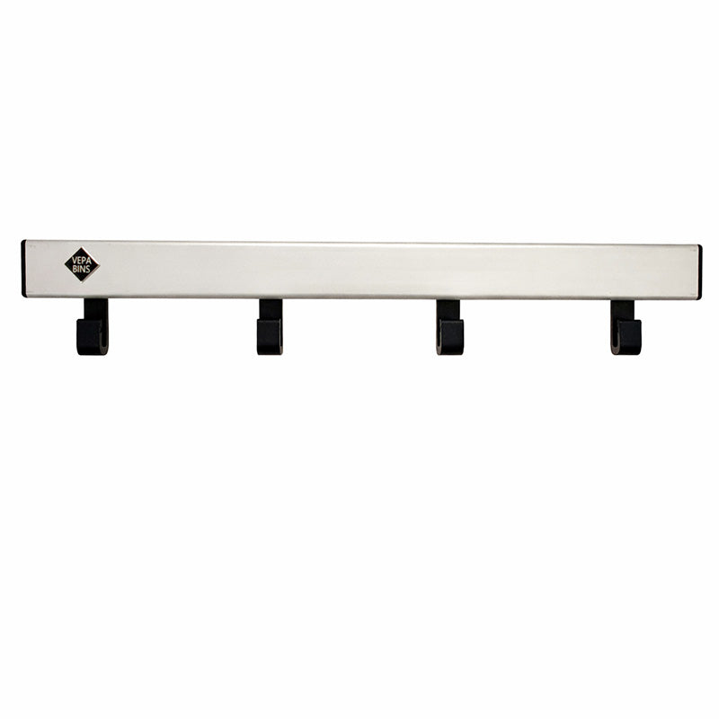 V-Part Pro-line wandgarderobe 4 haken grijs/zwart