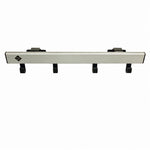 V-Part Pro-line wandgarderobe 4 haken grijs/zwart