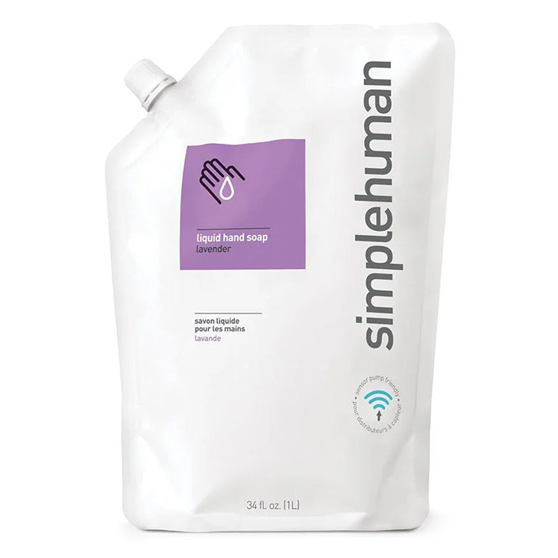 Simplehuman vloeibare handzeep lavendel navulling 1 liter, 1 x 1000 ml
