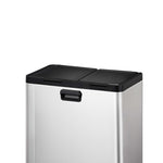 EKO Essential splitted Recycler pedaalemmer 15+15 liter mat RVS