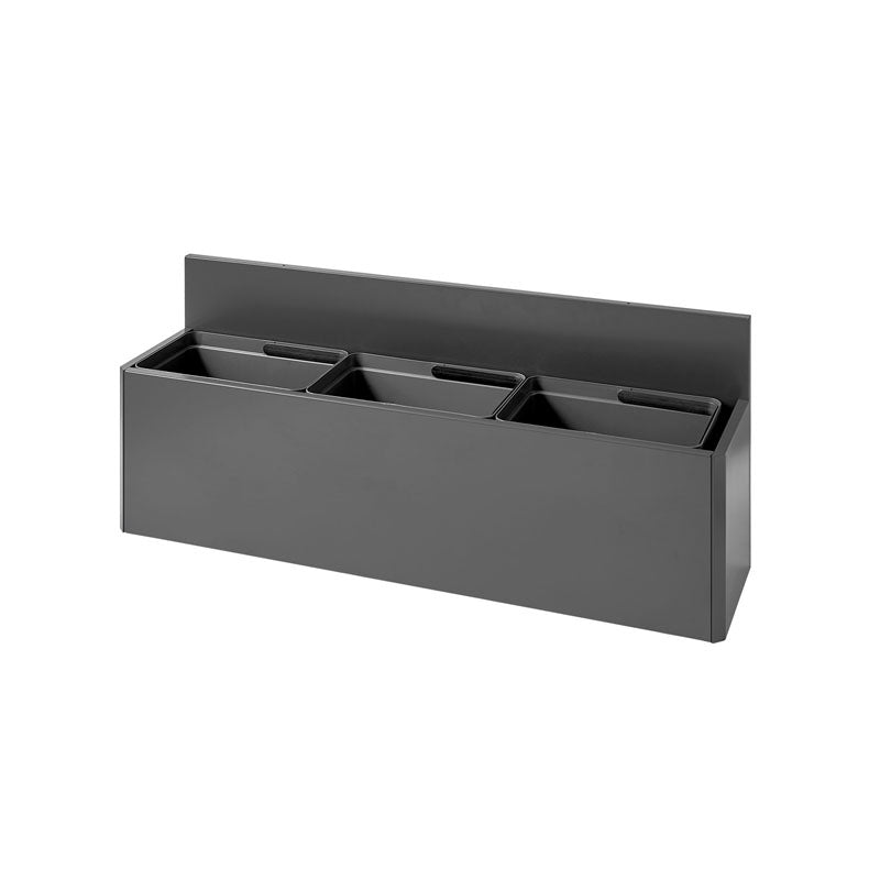 Bica Advanced 811 wandafvalstation 3x20 liter antraciet