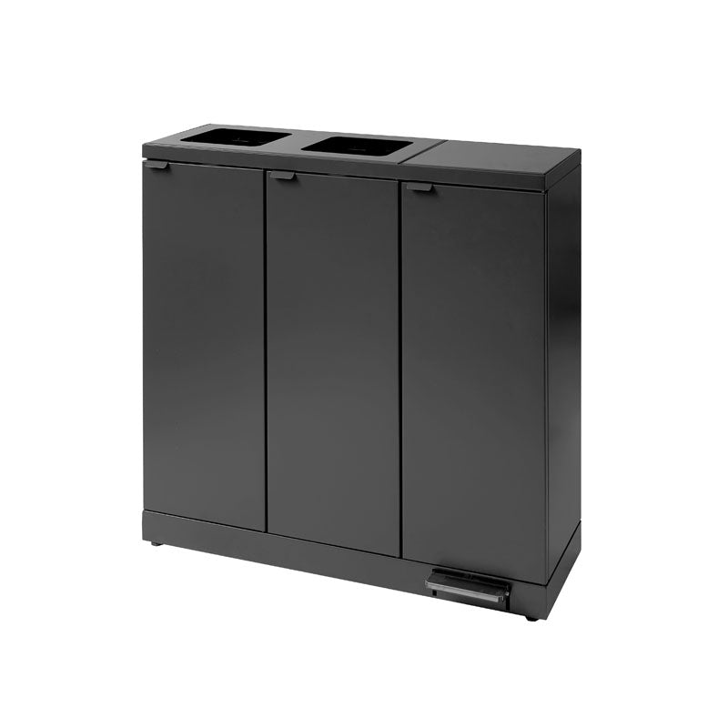 Bica Advanced 973 afvalscheidingsunit 3x65 liter antraciet