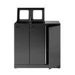 Bica Advanced 973 afvalscheidingsunit 3x65 liter antraciet