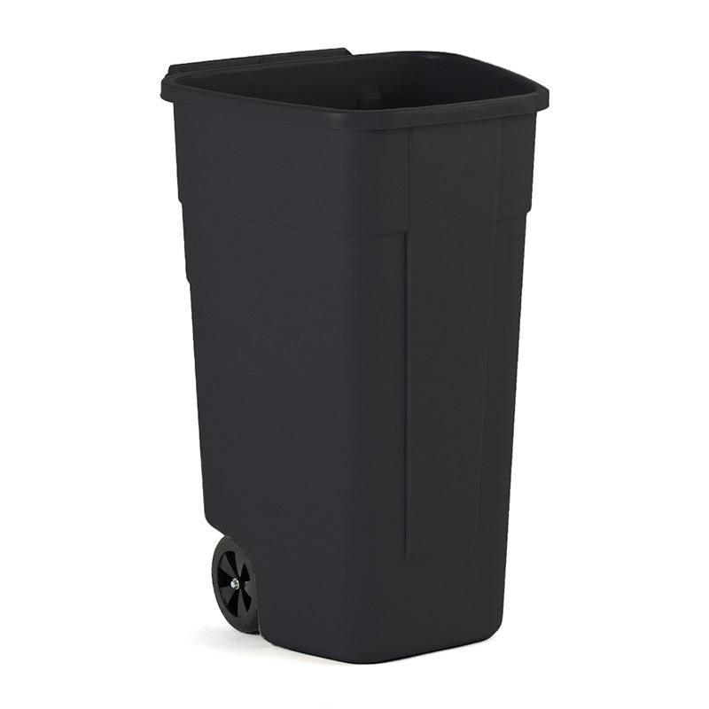 Mobiele container basis 110 liter zwart