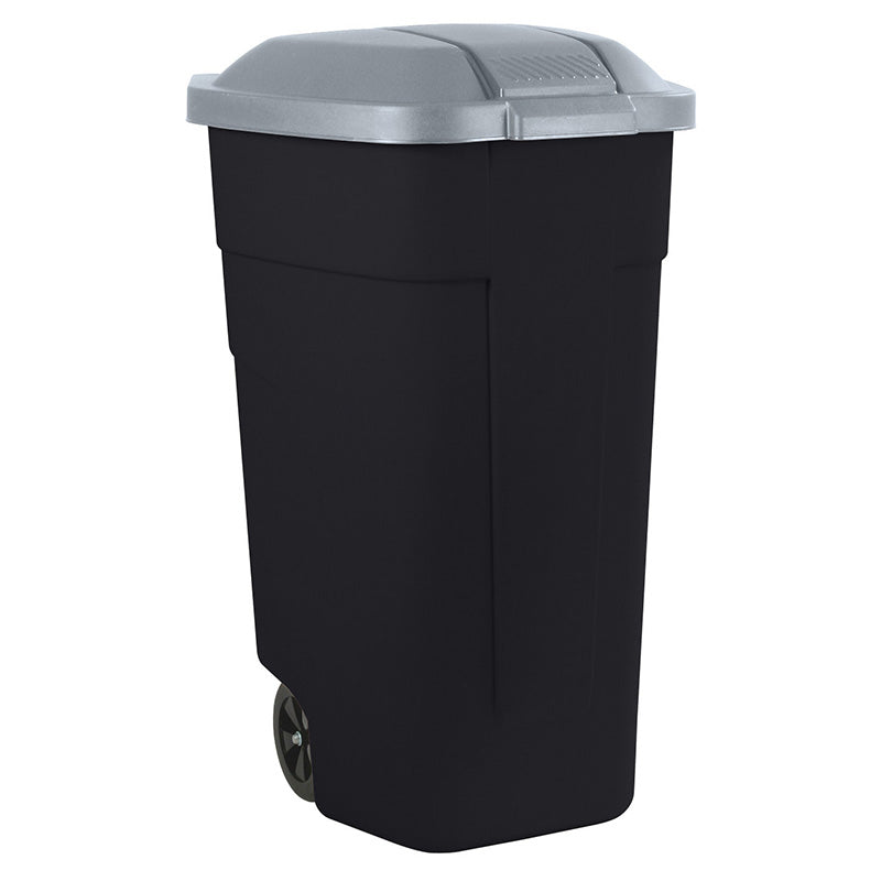 Mobiele container basis 110 liter zwart