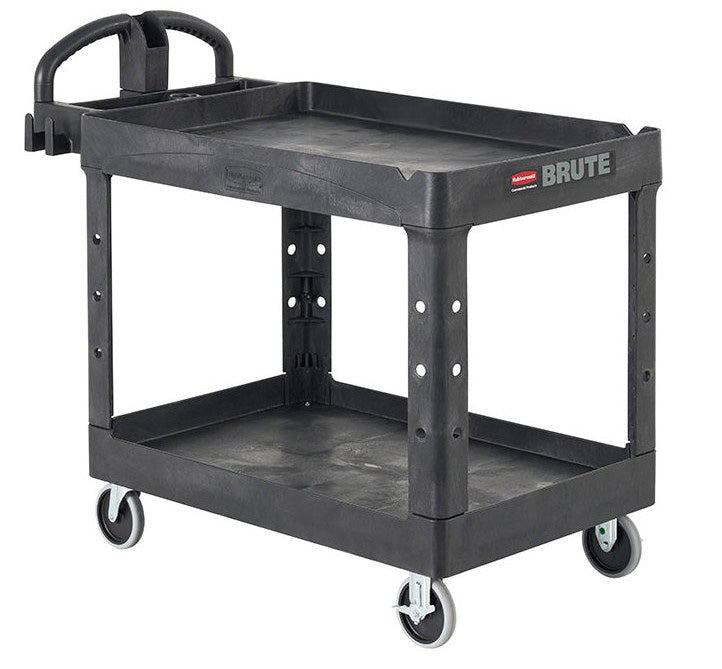 Rubbermaid kar met opstaande rand S zwart