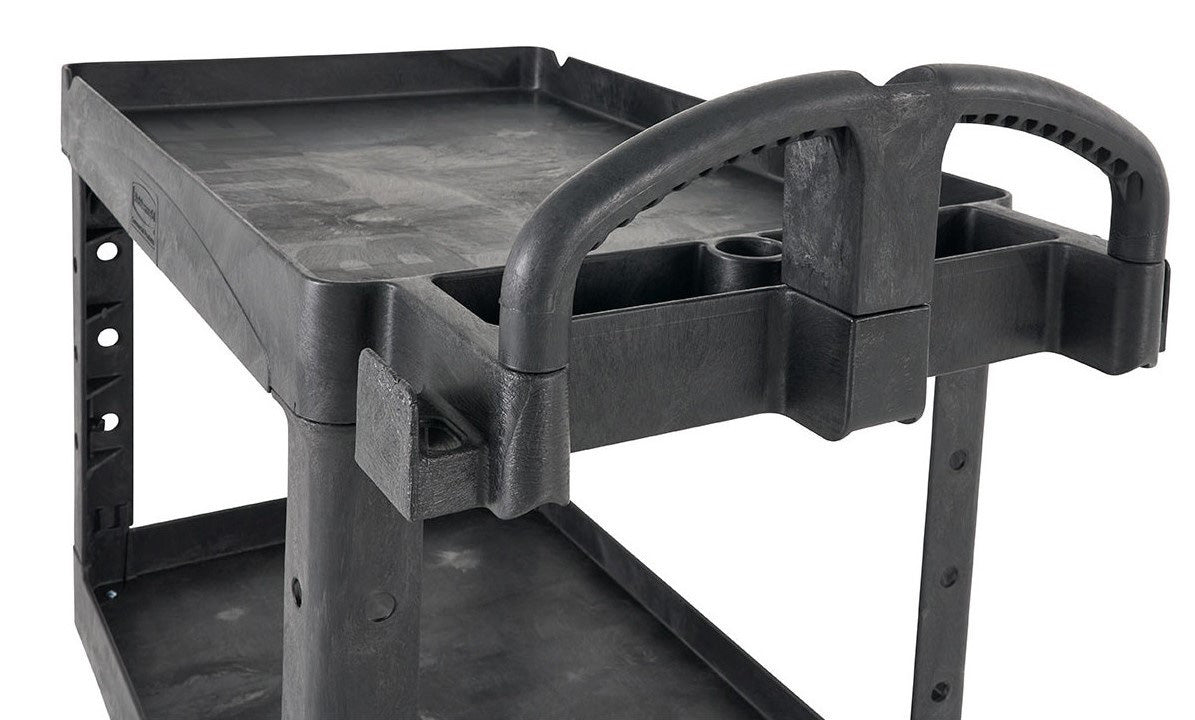 Rubbermaid kar met opstaande rand S zwart