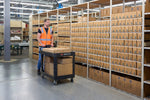 Rubbermaid kar met opstaande rand S zwart