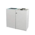 V-Part modulaire afvalscheidingsunit 90 liter wit