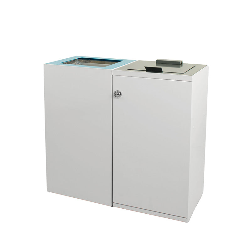 V-Part modulaire afvalscheidingsunit 90 liter wit