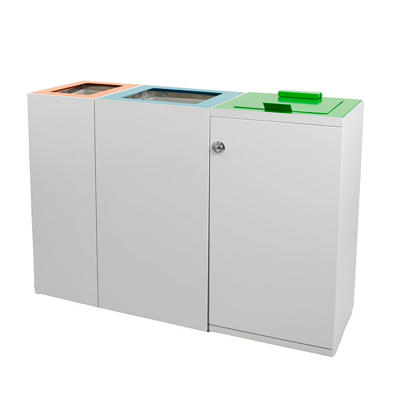 V-Part modulaire afvalscheidingsunit 90 liter wit