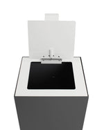 V-Part top met klepdeksel voor modulaire afvalscheidingsunit 90 liter wit