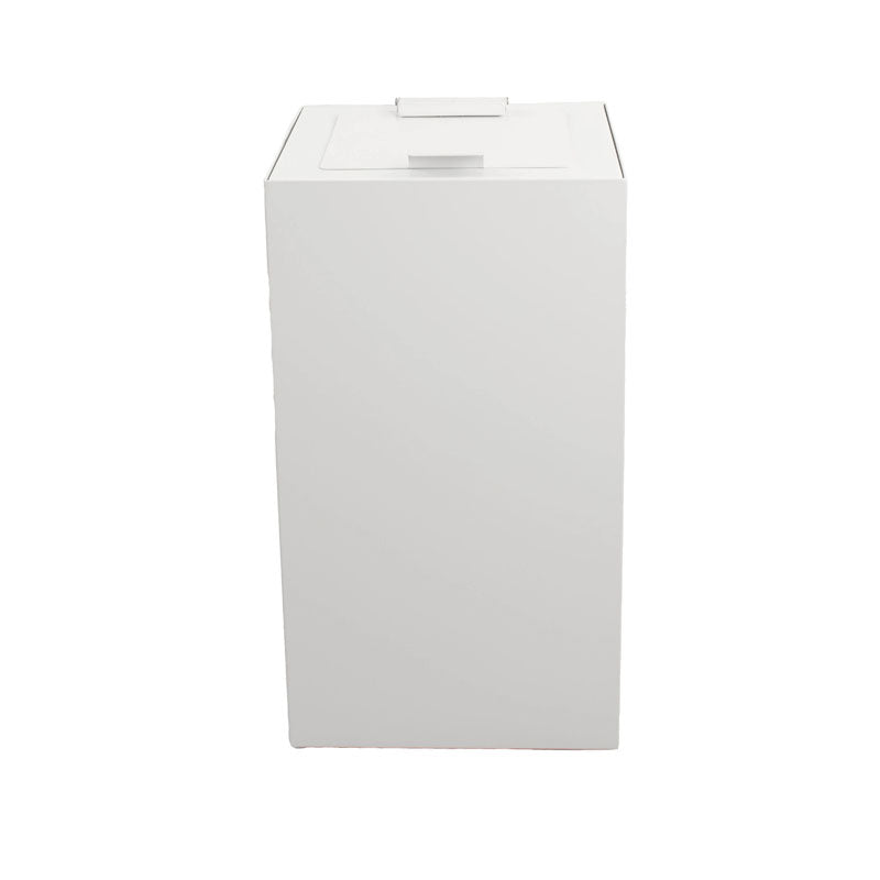 V-Part top met klepdeksel voor modulaire afvalscheidingsunit 90 liter wit