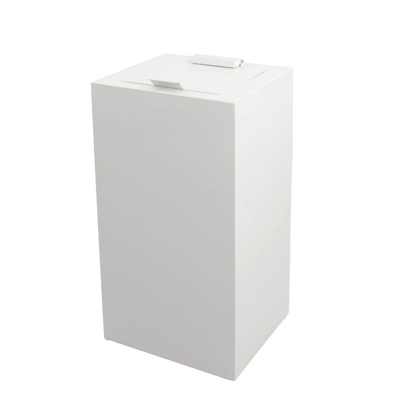 V-Part top met klepdeksel voor modulaire afvalscheidingsunit 90 liter wit