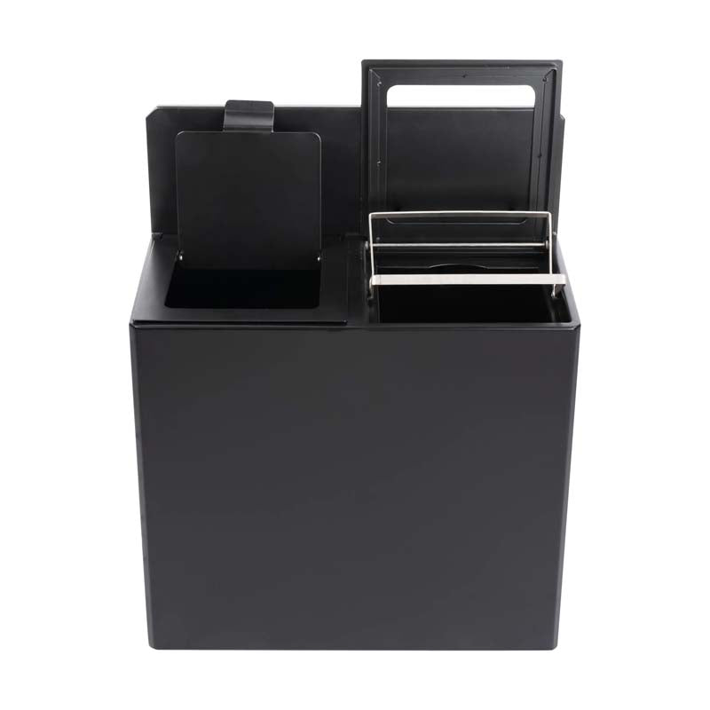V-Part wandafvalscheidingsunit 2 x 15 liter mat zwart