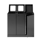 Bica Basic 887 afvalscheidingsunit 3x45 liter antraciet