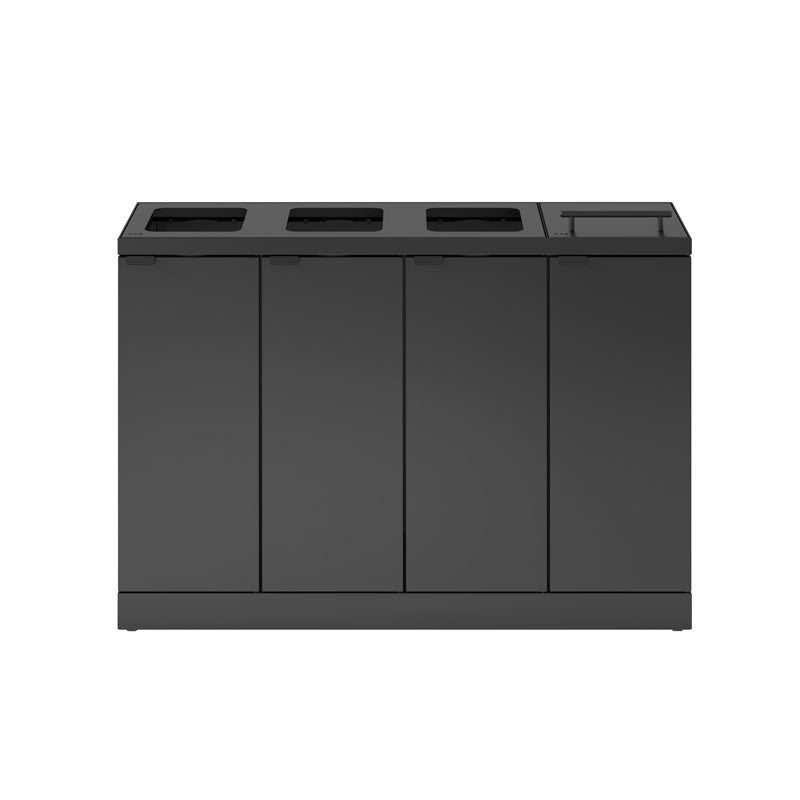 Bica Basic 883 afvalscheidingsunit 4x45 liter antraciet