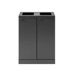 Bica Basic 871 afvalscheidingsunit 2x45 liter antraciet