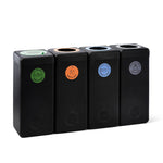 EarthBin afvalbak 60 liter zwart met oranje opening
