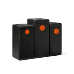 EarthBin afvalbak met rozet 60 liter zwart/oranje