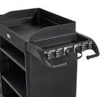 Rubbermaid grote housekeeping-wagen zwart