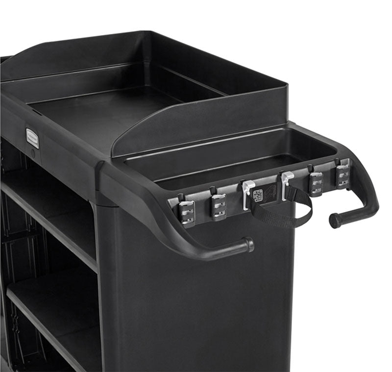 Rubbermaid grote housekeeping-wagen zwart