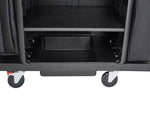 Rubbermaid grote housekeeping-wagen zwart