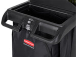 Rubbermaid compacte housekeeping-wagen zwart