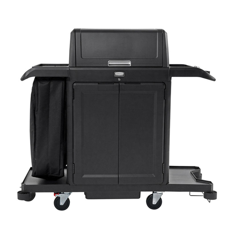 Rubbermaid set afsluitbare deuren voor housekeeping-wagens zwart
