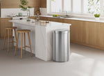 EKO Deluxe Shell Sensor Bin 80 liter mat RVS