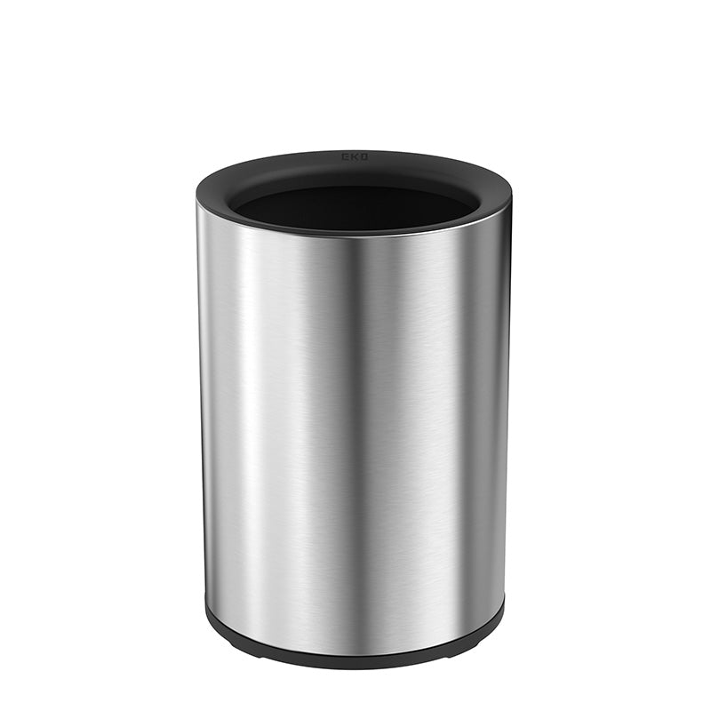 EKO Classic Round Open Top Bin 10 liter mat RVS