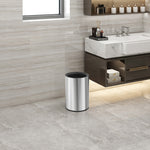 EKO Classic Round Open Top Bin 10 liter mat RVS