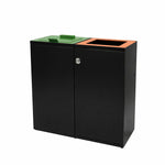 V-Part modulaire afvalscheidingsunit 90 liter mat zwart