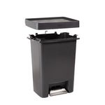 Rubbermaid Premier Step-On pedaalemmer 71 liter metallic grafiet