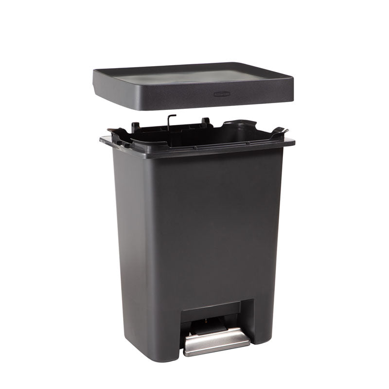 Rubbermaid Premier Step-On pedaalemmer 71 liter metallic grafiet