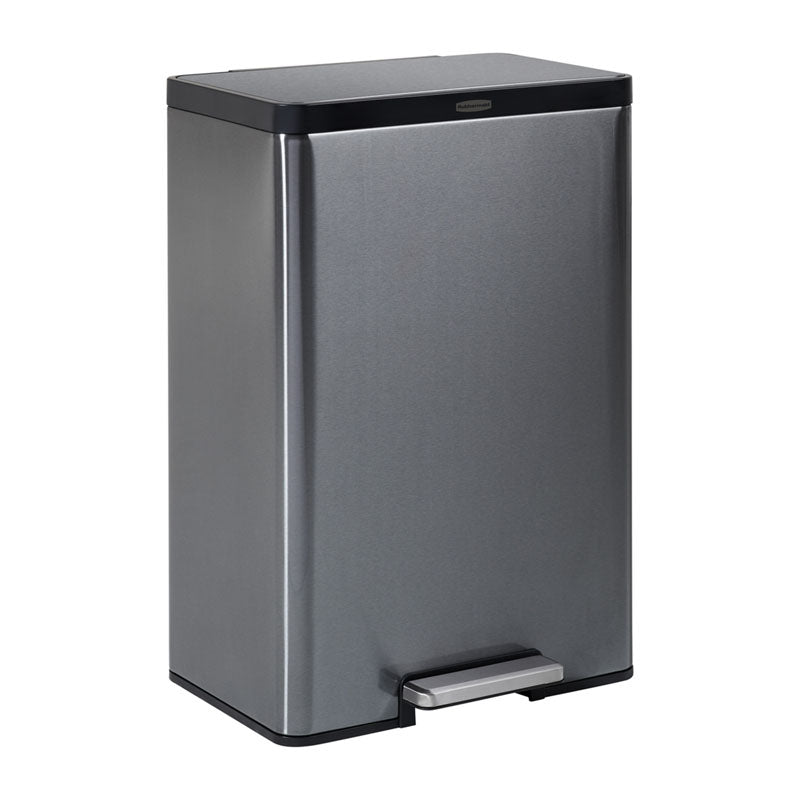 Rubbermaid Elite Step-On pedaalemmer 45 liter metallic grafiet