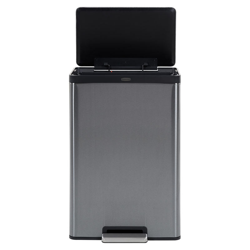 Rubbermaid Elite Step-On pedaalemmer 45 liter metallic grafiet