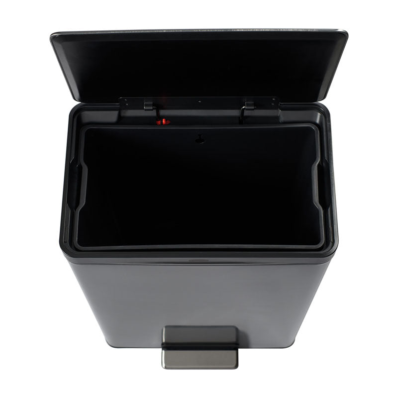 Rubbermaid Elite Step-On pedaalemmer 45 liter metallic grafiet