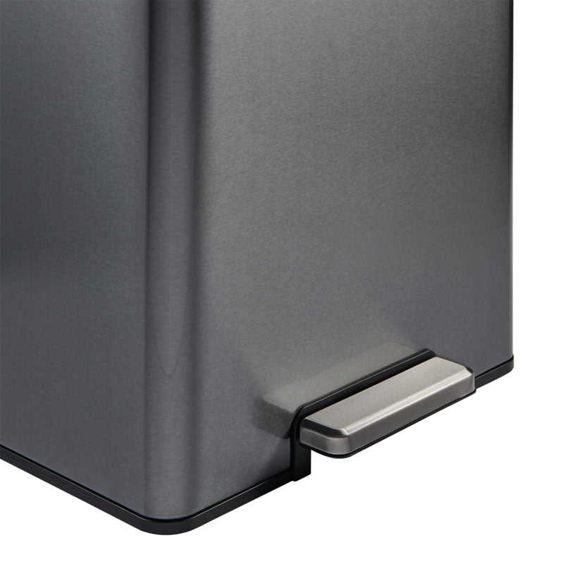 Rubbermaid Elite Step-On pedaalemmer 45 liter metallic grafiet