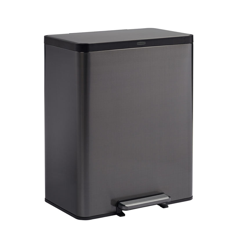 Rubbermaid Elite Step-On pedaalemmer 60 liter metallic grafiet